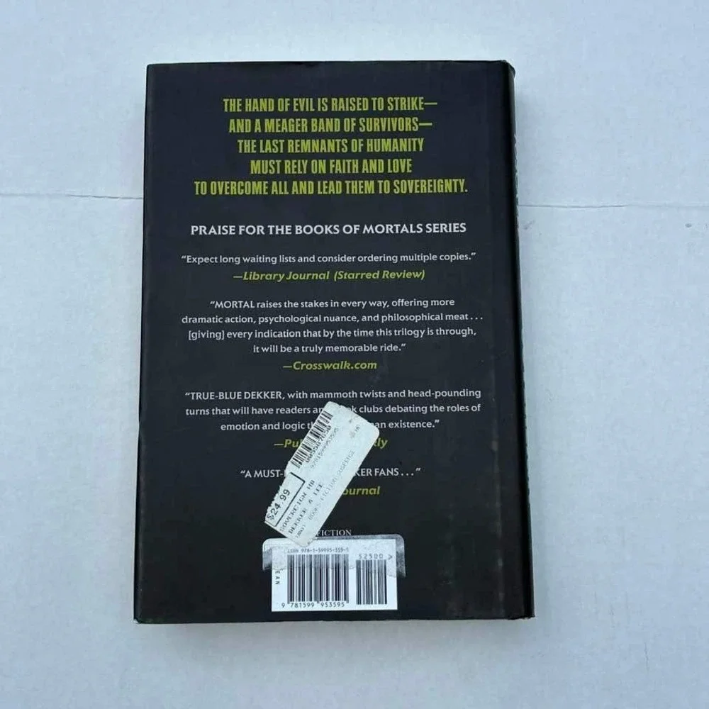 Sovereign Ted Dekker Tosca Lee Hardcover Book 3 Books of Mortals 1
